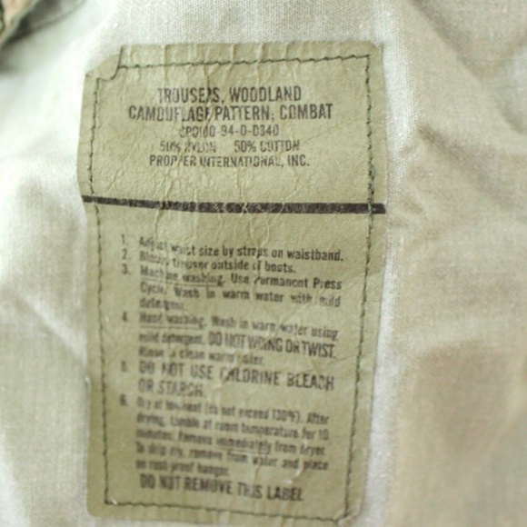 Woodland camouflage trousers military BDU fatigues - Picture 8 of 10